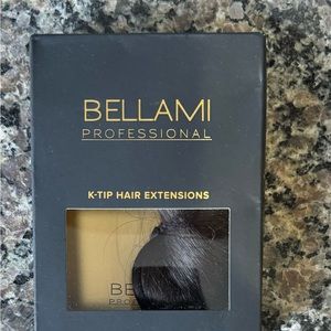 Bellami K-tip hair extensions.  Off-black 1B. 22in. 25g. New in sealed box.